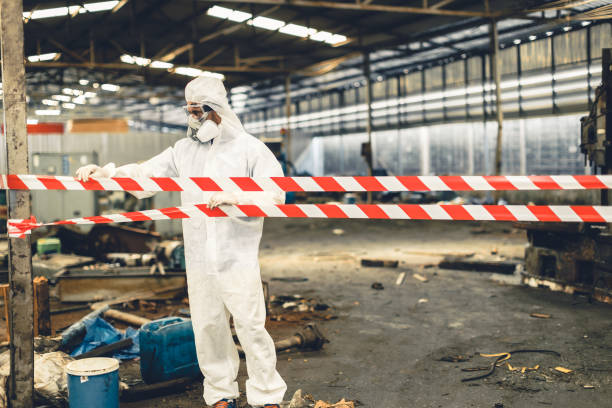 Professional Biohazard technician working in Reno, TX